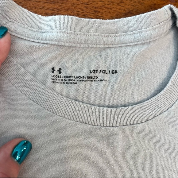 Under Armour gray United States of America T shirt size large tall - Picture 5 of 7